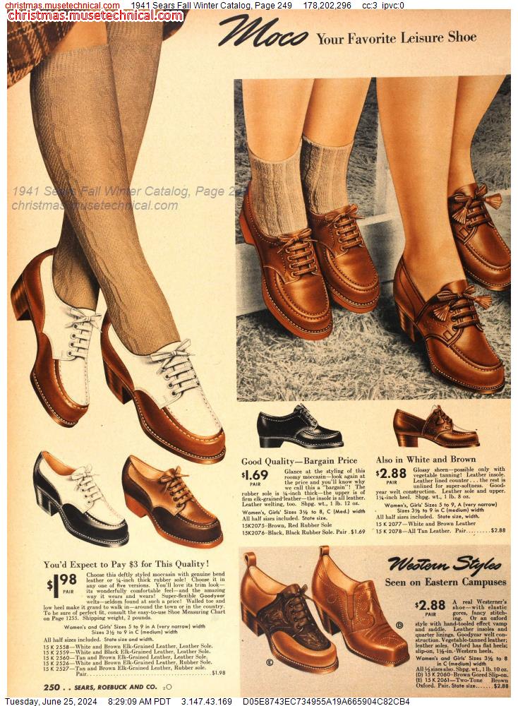 1941 Sears Fall Winter Catalog, Page 249