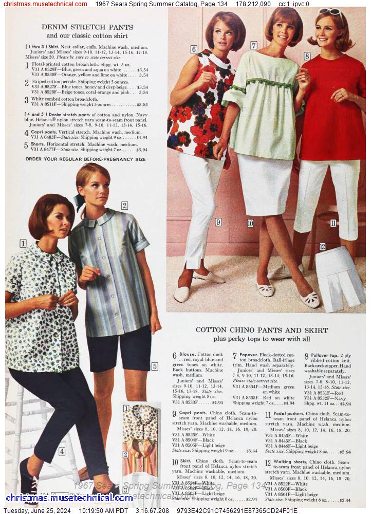 1967 Sears Spring Summer Catalog, Page 134