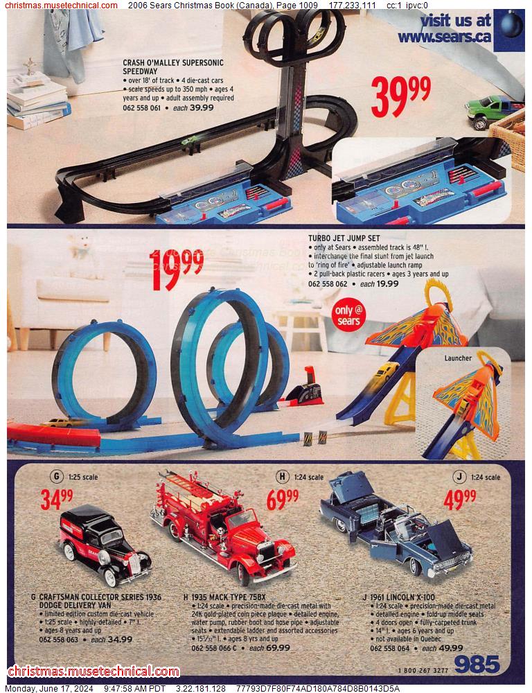 2006 Sears Christmas Book (Canada), Page 1009