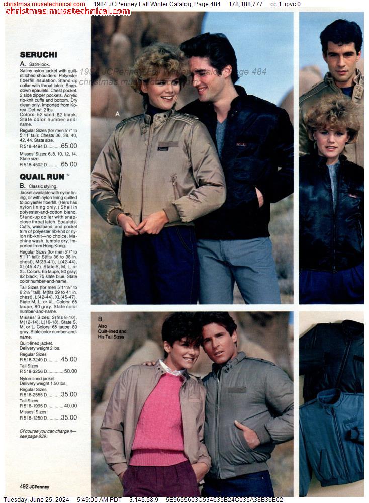 1984 JCPenney Fall Winter Catalog, Page 484