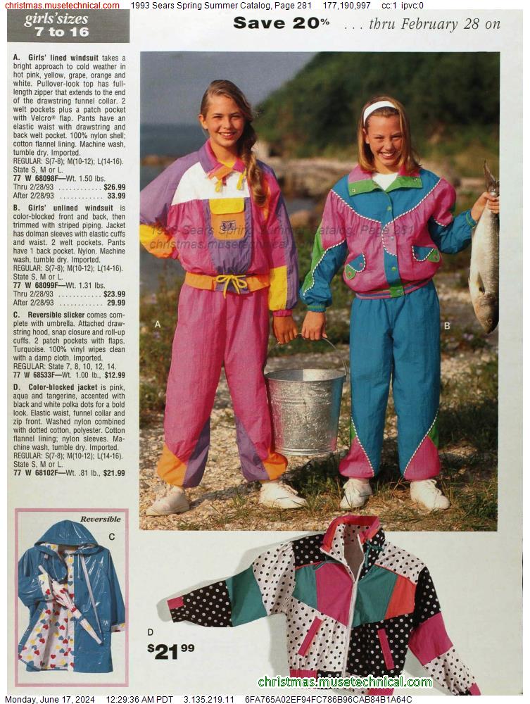 1993 Sears Spring Summer Catalog, Page 281