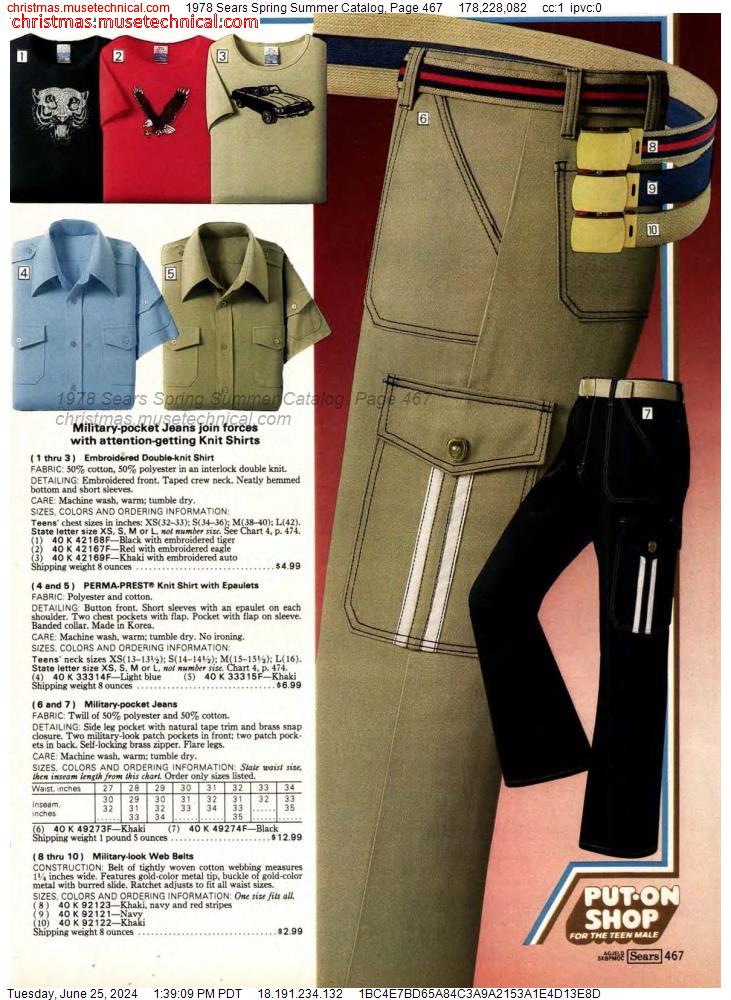 1978 Sears Spring Summer Catalog, Page 467