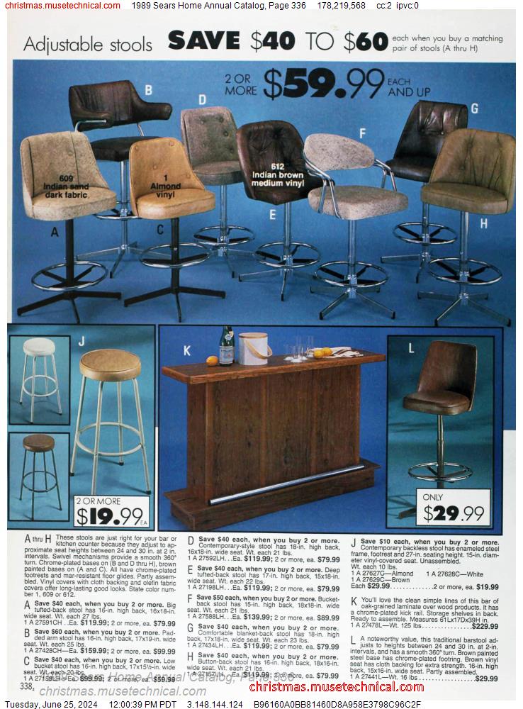 1989 Sears Home Annual Catalog, Page 336