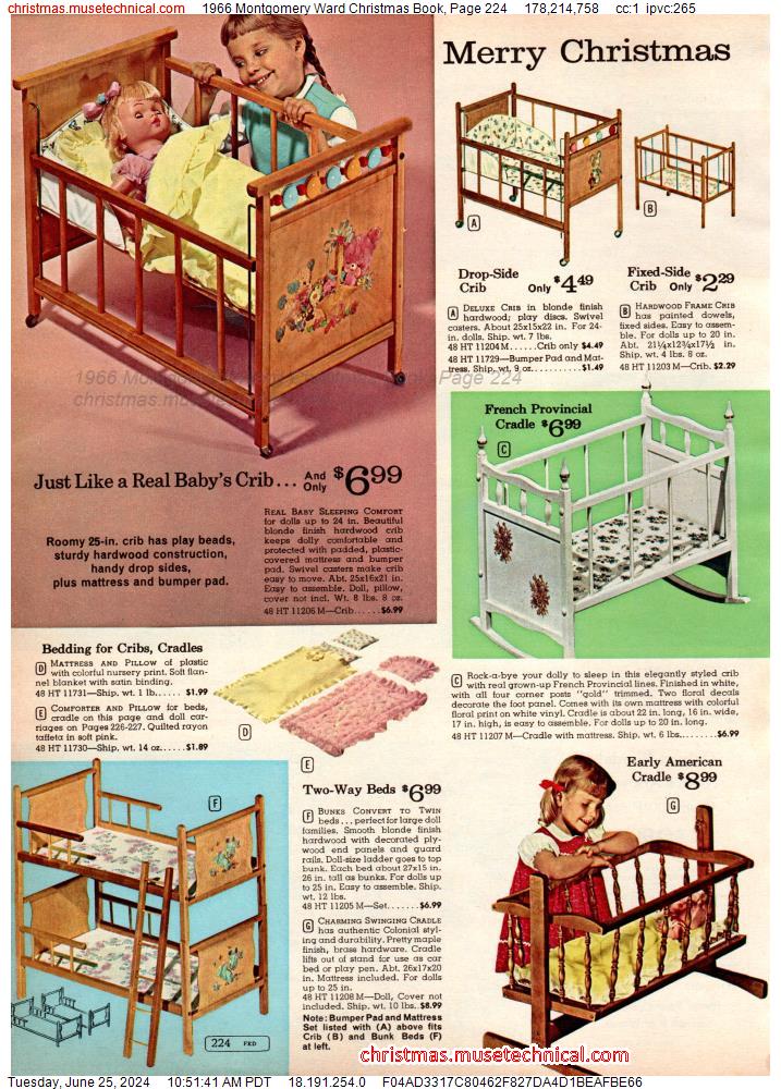 1966 Montgomery Ward Christmas Book, Page 224
