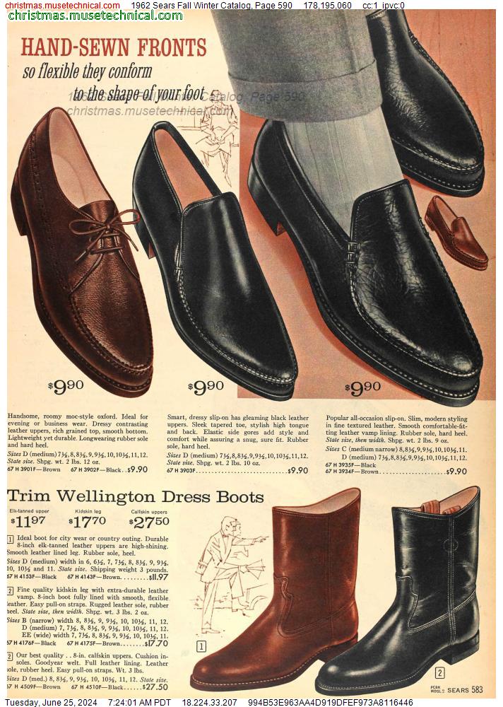 1962 Sears Fall Winter Catalog, Page 590