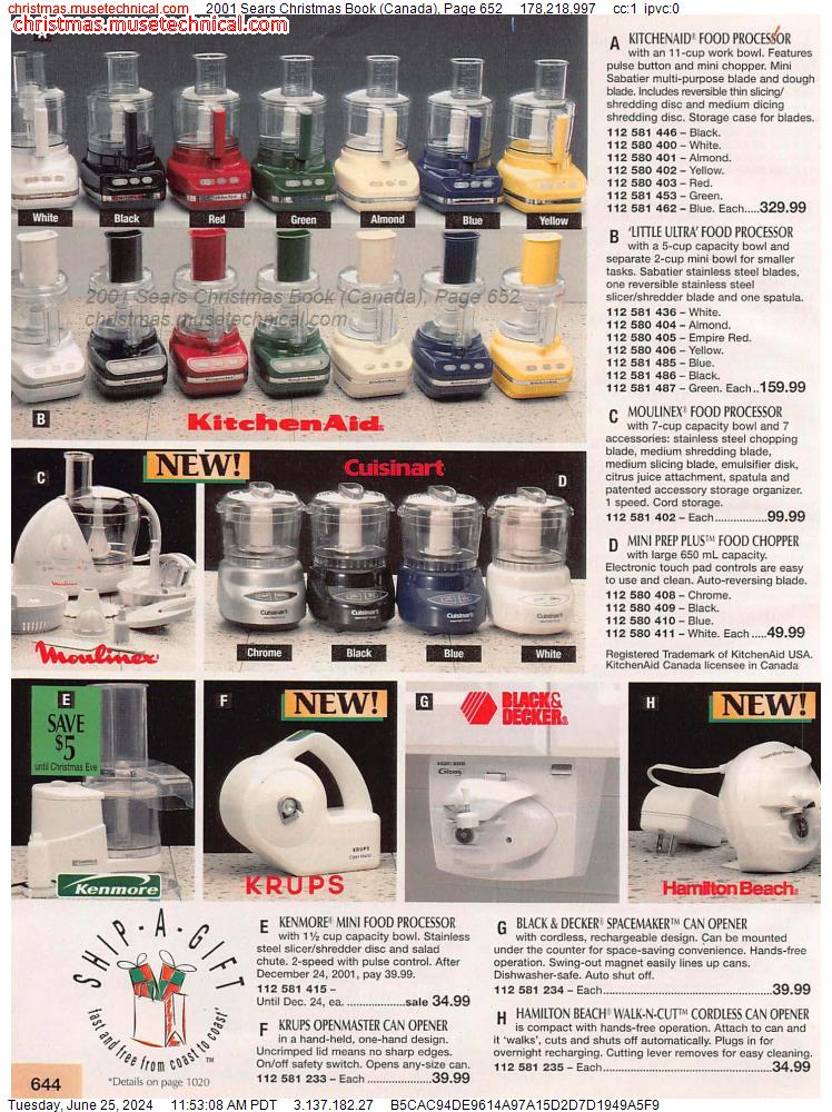 2001 Sears Christmas Book (Canada), Page 652