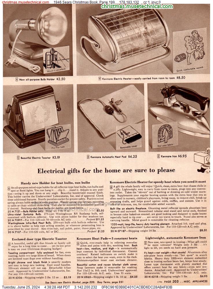 1946 Sears Christmas Book, Page 199