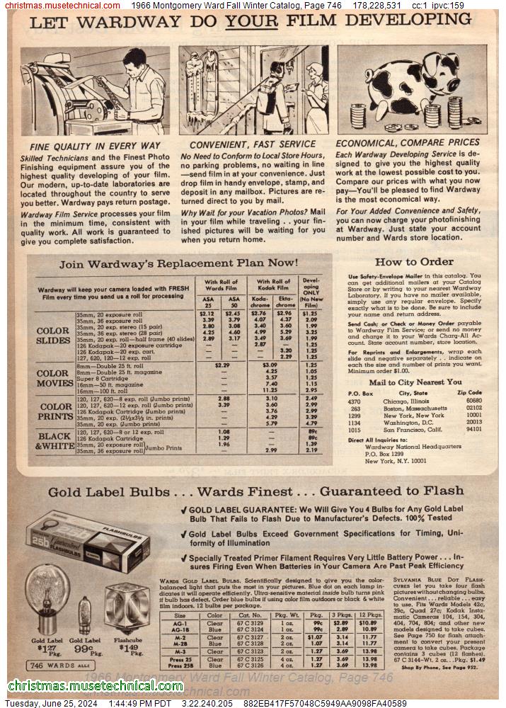 1966 Montgomery Ward Fall Winter Catalog, Page 746