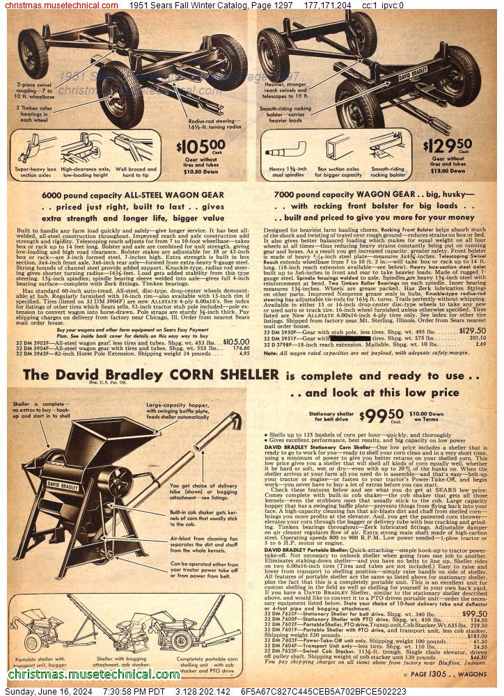 1951 Sears Fall Winter Catalog, Page 1297