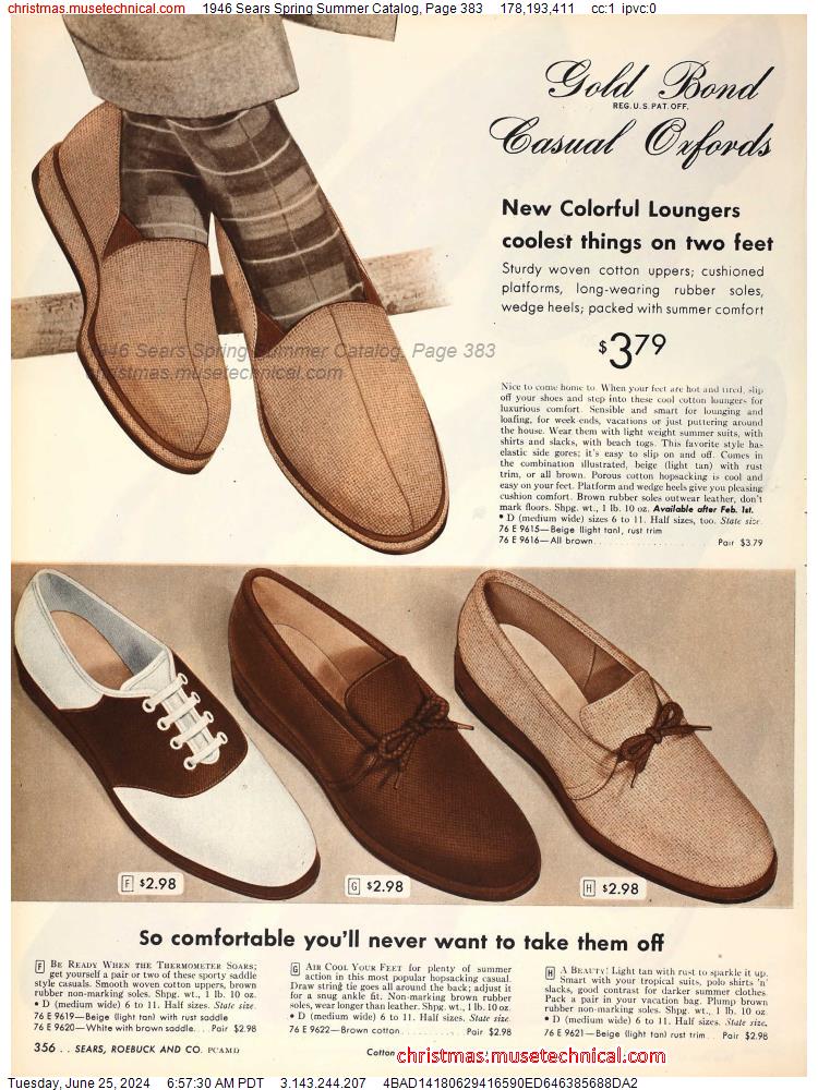 1946 Sears Spring Summer Catalog, Page 383