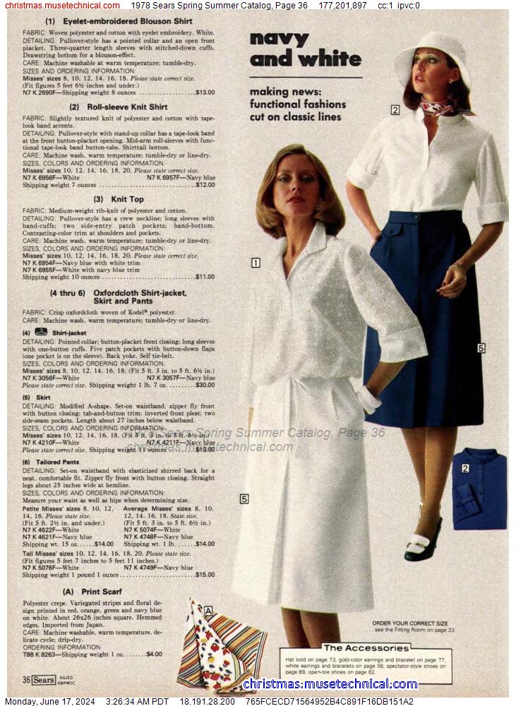 1978 Sears Spring Summer Catalog, Page 36