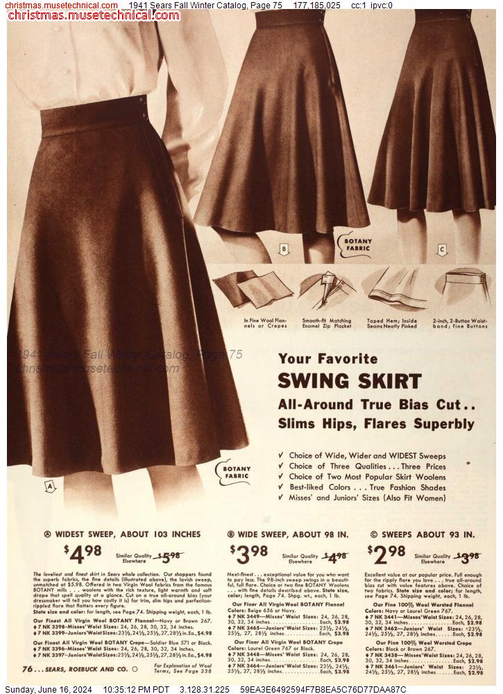 1941 Sears Fall Winter Catalog, Page 75
