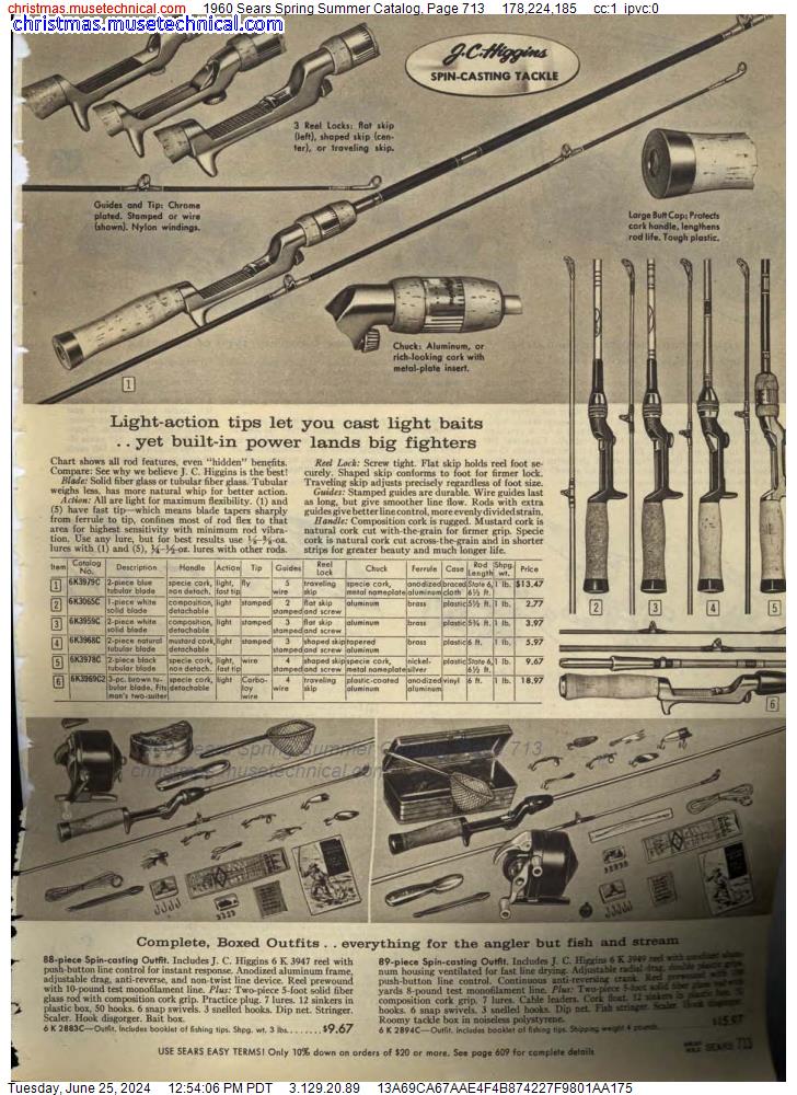1960 Sears Spring Summer Catalog, Page 713
