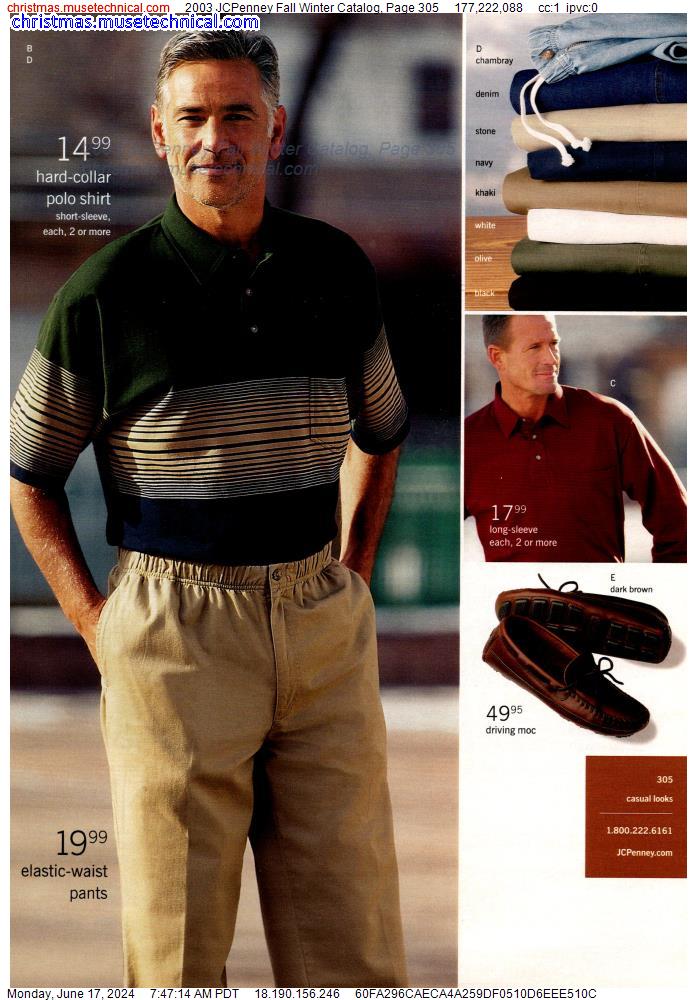 2003 JCPenney Fall Winter Catalog, Page 305