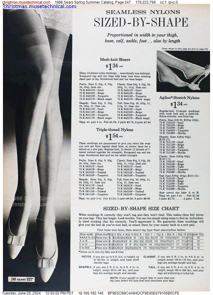 1966 Sears Spring Summer Catalog, Page 247