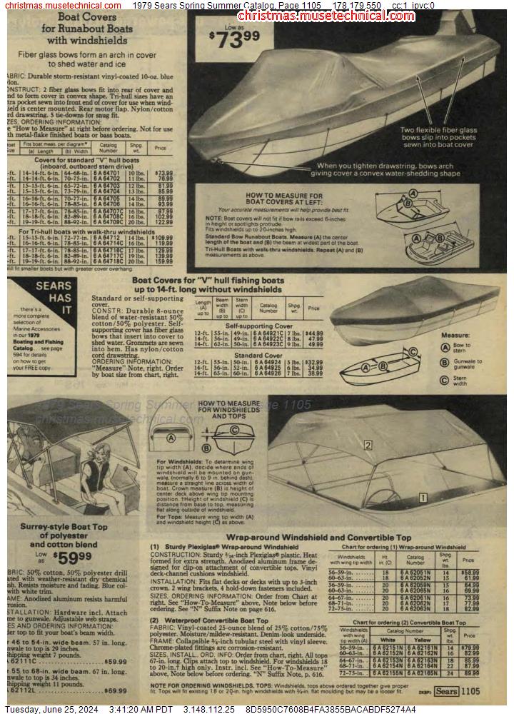 1979 Sears Spring Summer Catalog, Page 1105