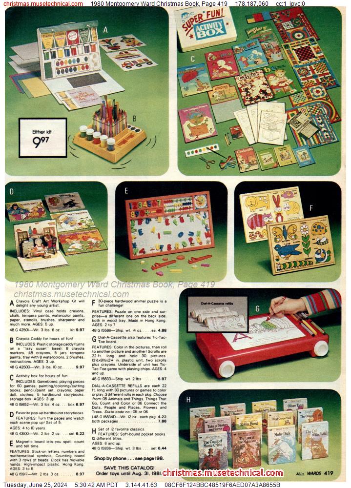 1980 Montgomery Ward Christmas Book, Page 419