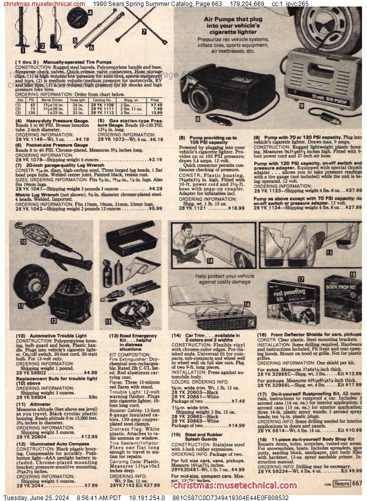 1980 Sears Spring Summer Catalog, Page 663