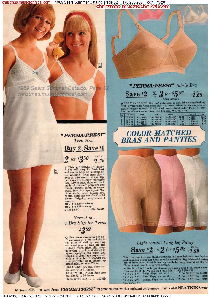 1969 Sears Summer Catalog, Page 62