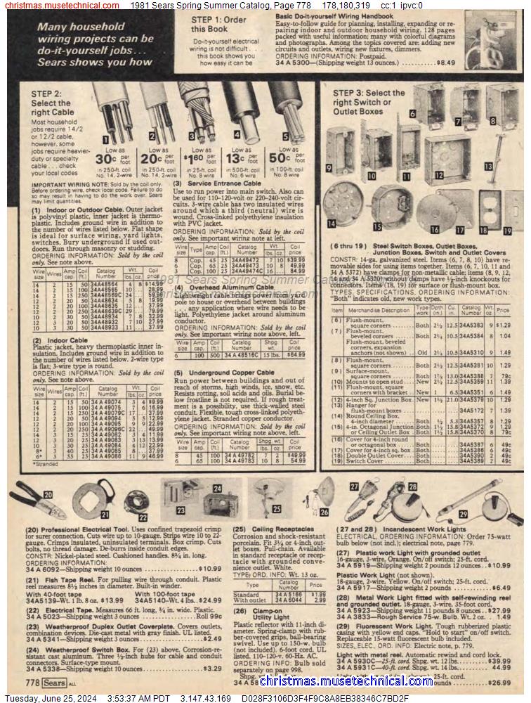 1981 Sears Spring Summer Catalog, Page 778