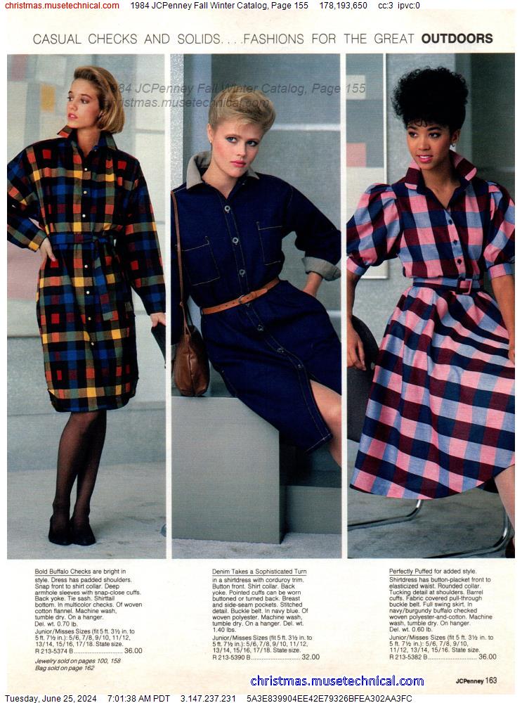 1984 JCPenney Fall Winter Catalog, Page 155
