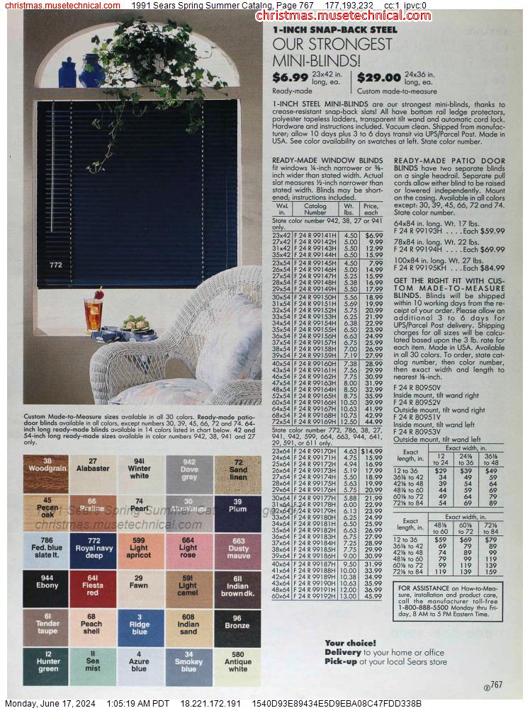 1991 Sears Spring Summer Catalog, Page 767