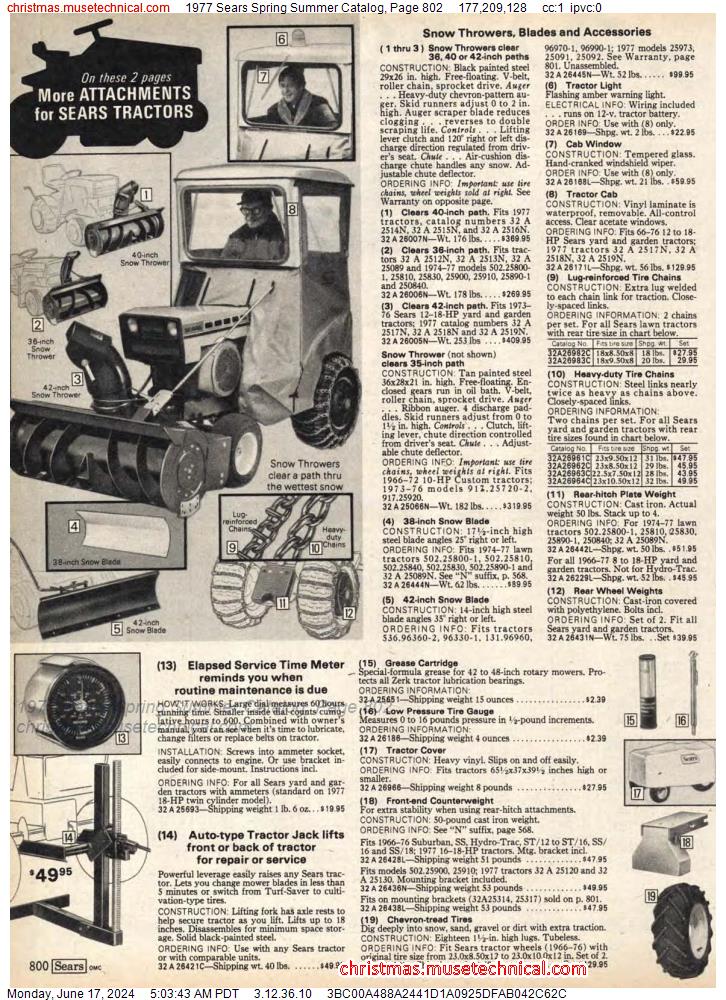 1977 Sears Spring Summer Catalog, Page 802