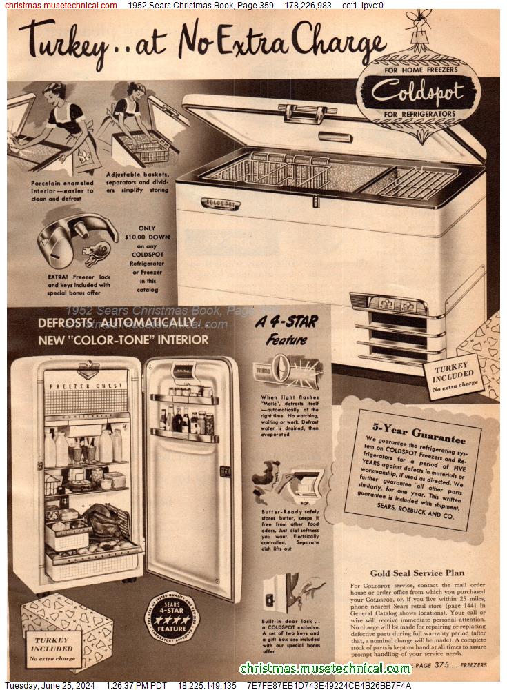 1952 Sears Christmas Book, Page 359