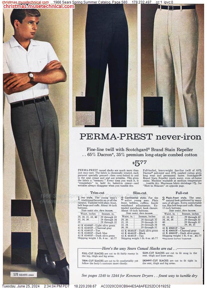 1966 Sears Spring Summer Catalog, Page 580