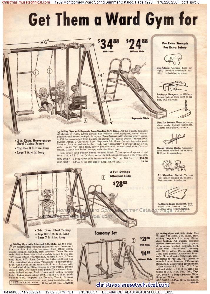 1962 Montgomery Ward Spring Summer Catalog, Page 1228