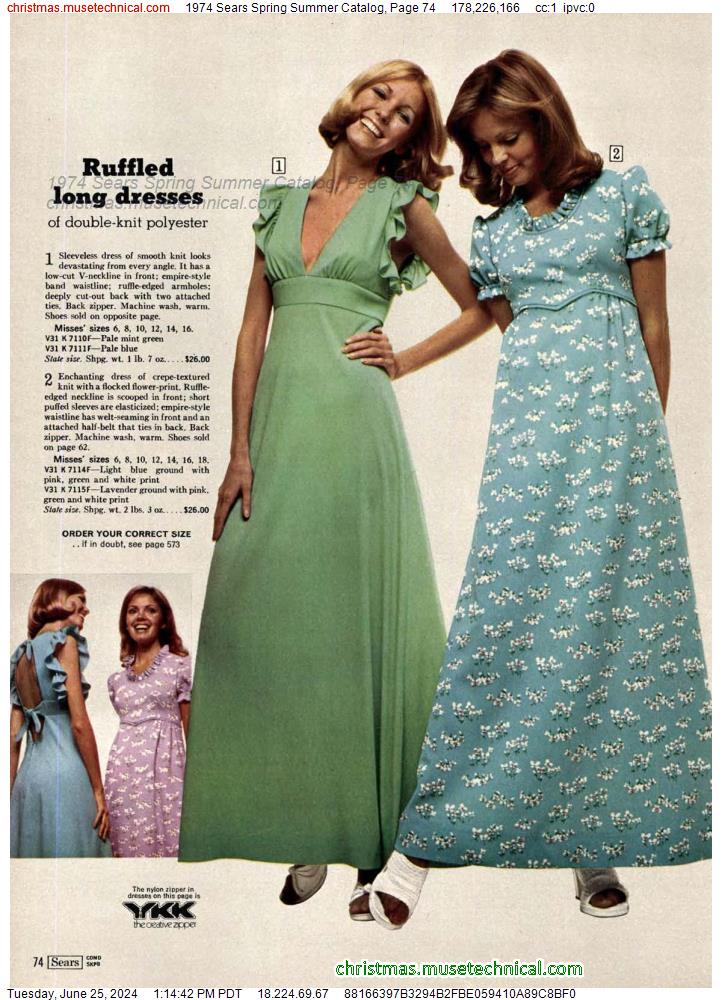1974 Sears Spring Summer Catalog, Page 74