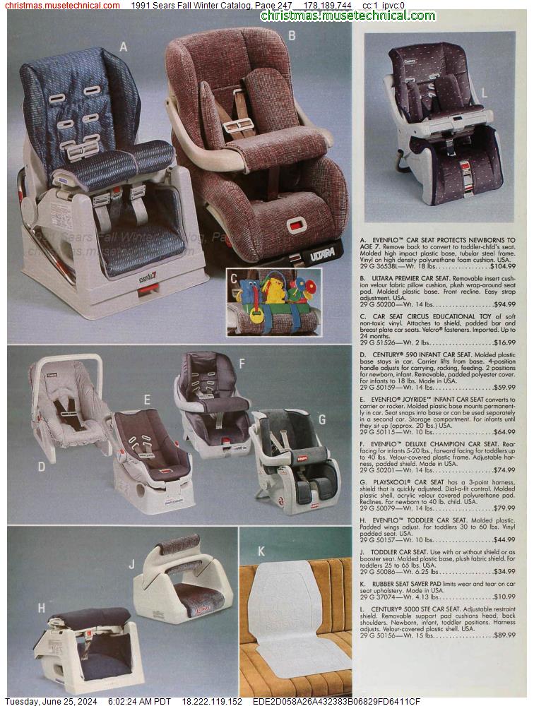 1991 Sears Fall Winter Catalog, Page 247