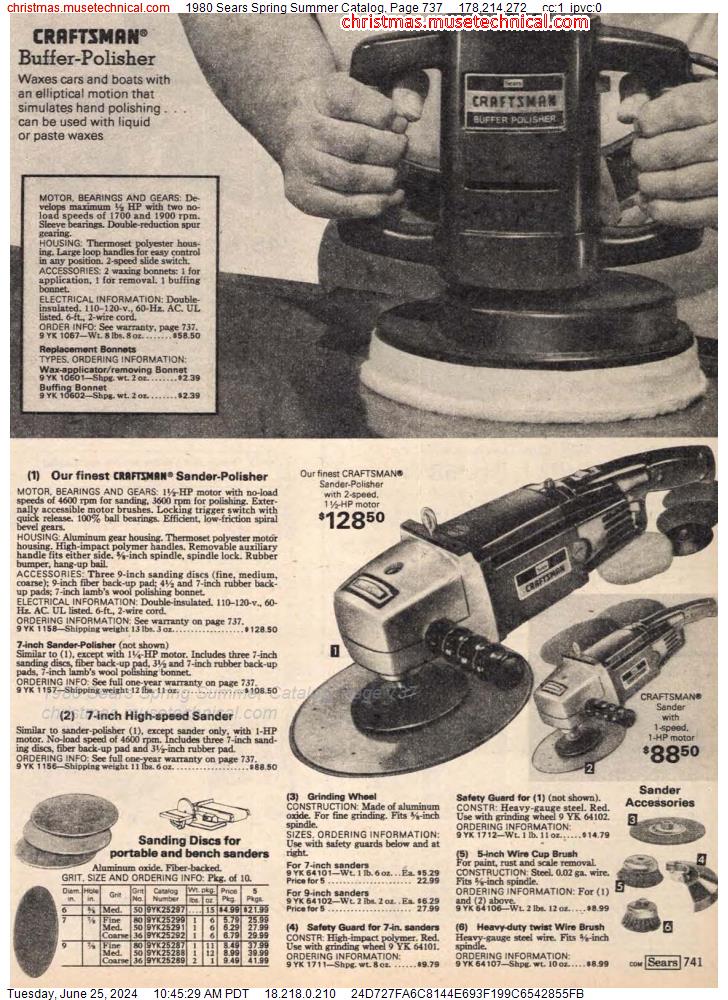 1980 Sears Spring Summer Catalog, Page 737
