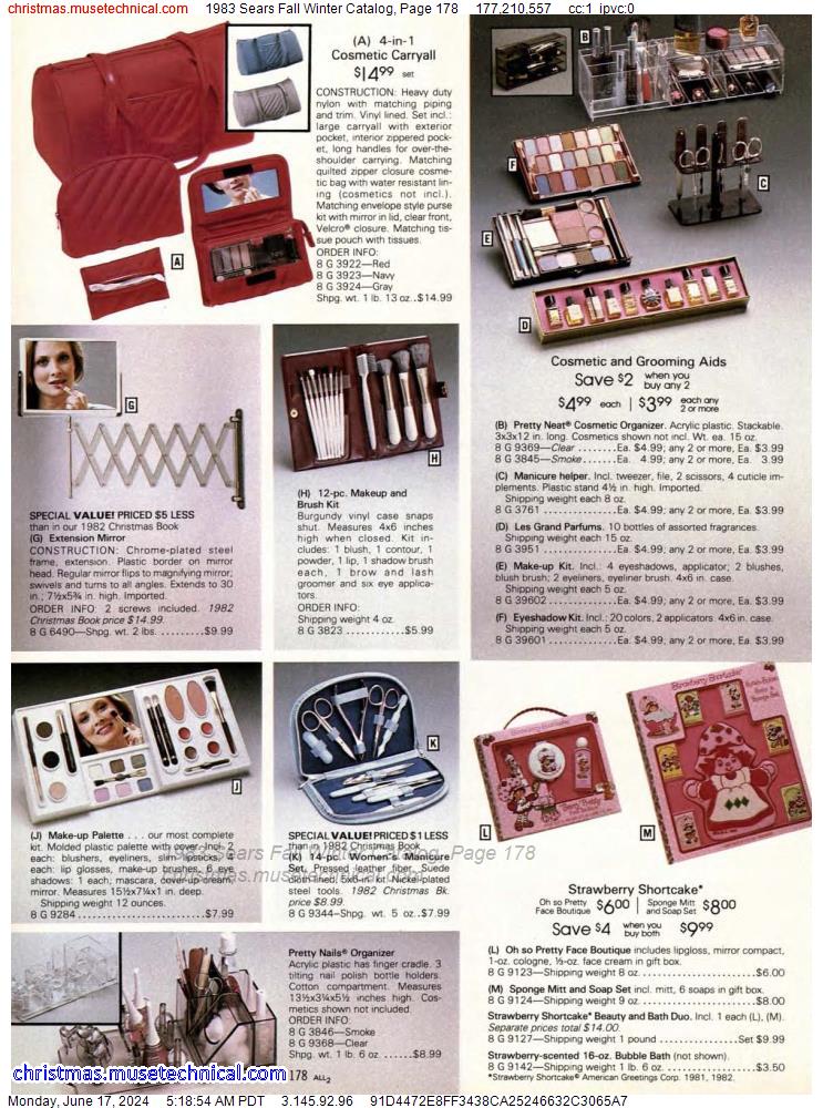 1983 Sears Fall Winter Catalog, Page 178