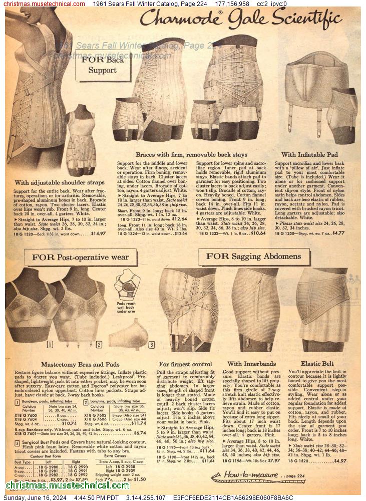 1961 Sears Fall Winter Catalog, Page 224
