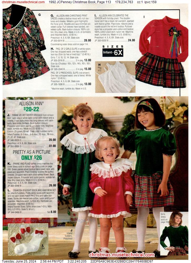 1992 JCPenney Christmas Book, Page 113