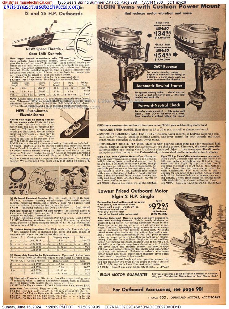 1955 Sears Spring Summer Catalog, Page 898