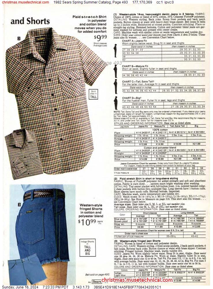 1982 Sears Spring Summer Catalog, Page 493