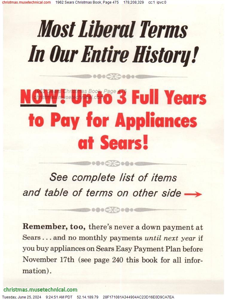 1962 Sears Christmas Book, Page 475