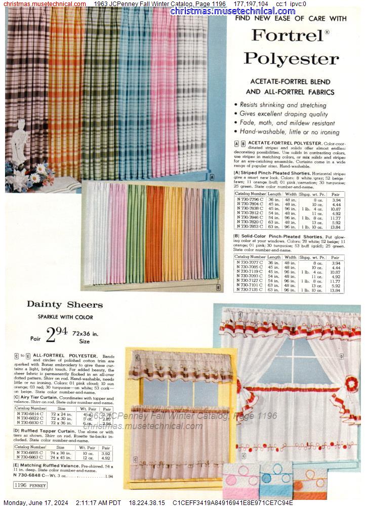 1963 JCPenney Fall Winter Catalog, Page 1196