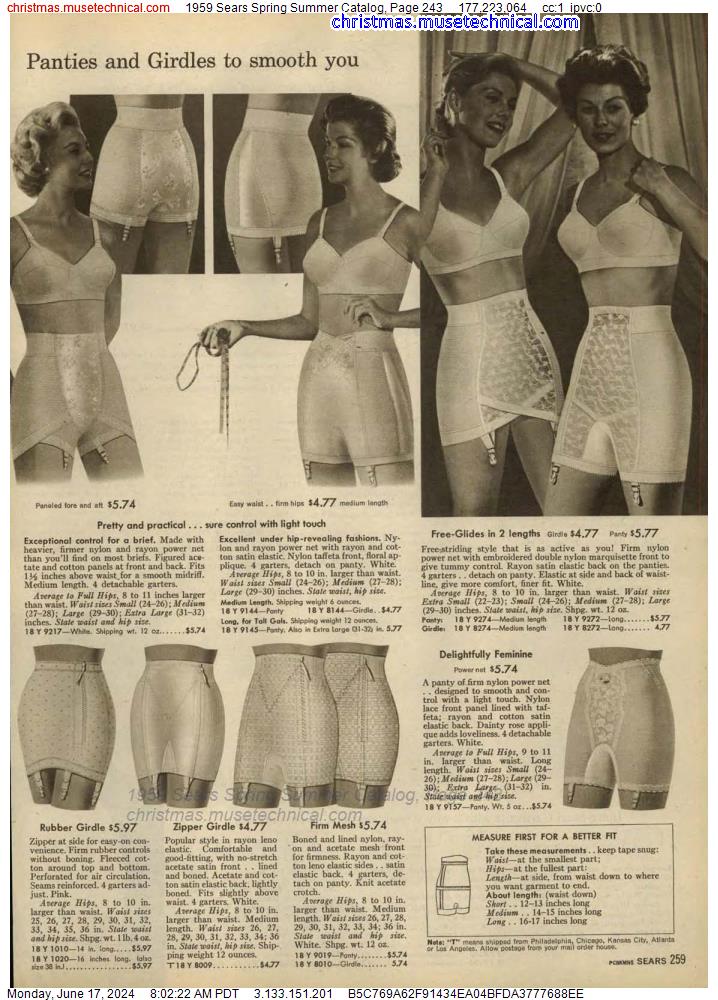 1959 Sears Spring Summer Catalog, Page 243