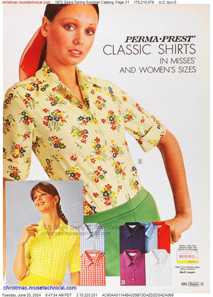 1972 Sears Spring Summer Catalog, Page 31