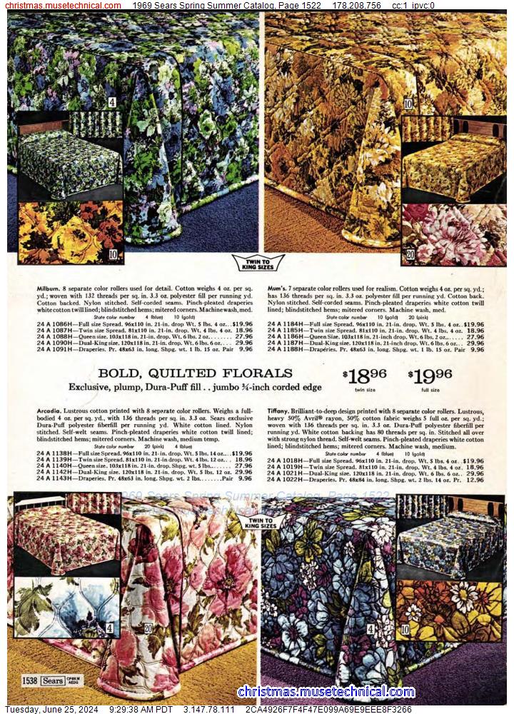 1969 Sears Spring Summer Catalog, Page 1522