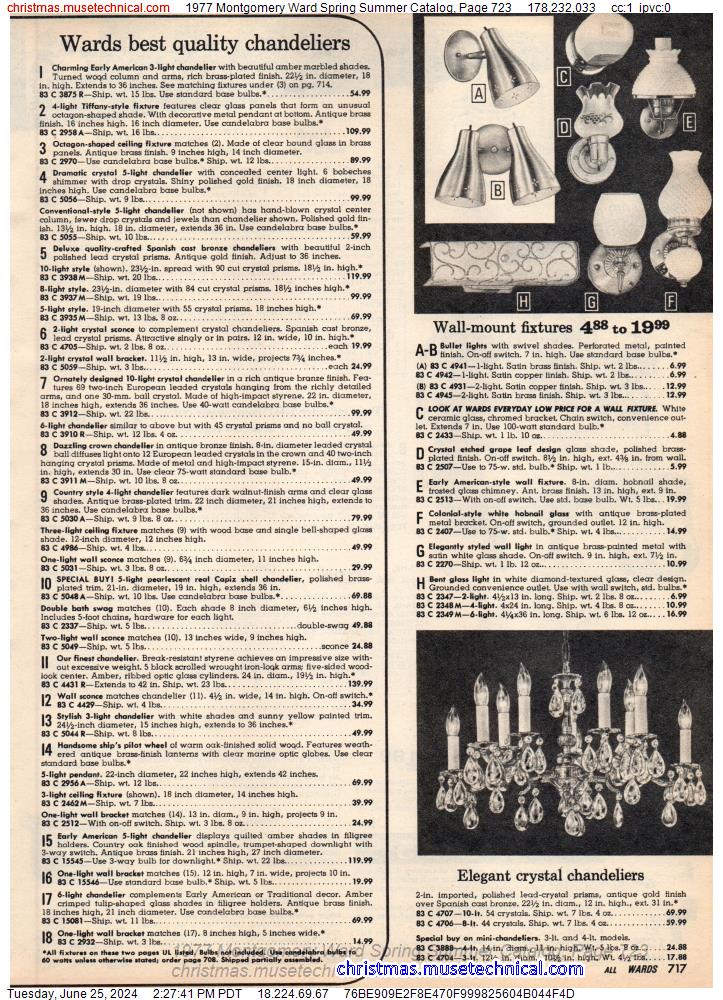 1977 Montgomery Ward Spring Summer Catalog, Page 723