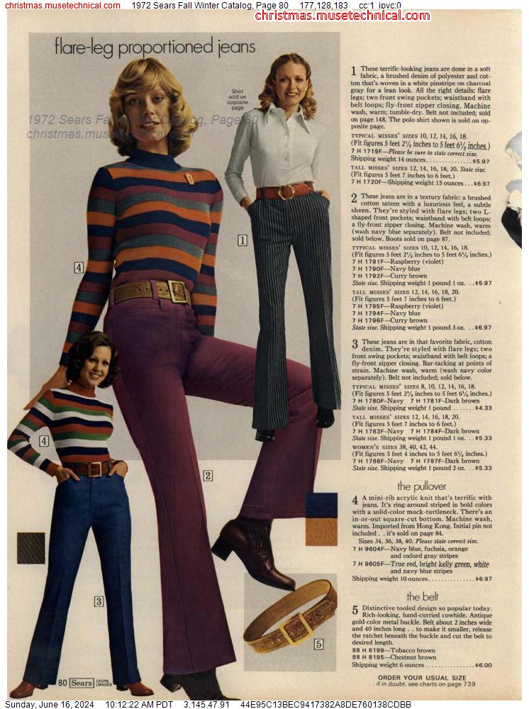 1972 Sears Fall Winter Catalog, Page 80