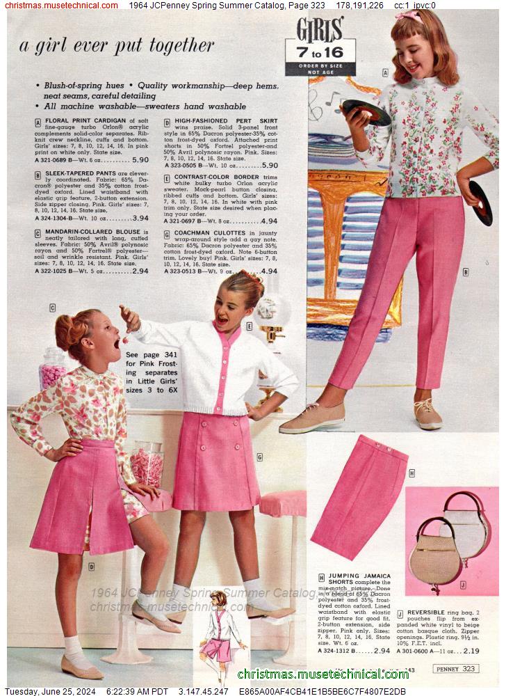1964 JCPenney Spring Summer Catalog, Page 323