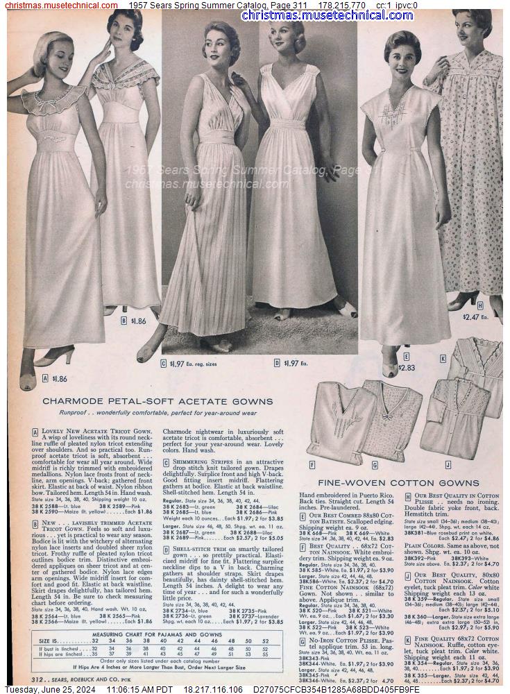 1957 Sears Spring Summer Catalog, Page 311