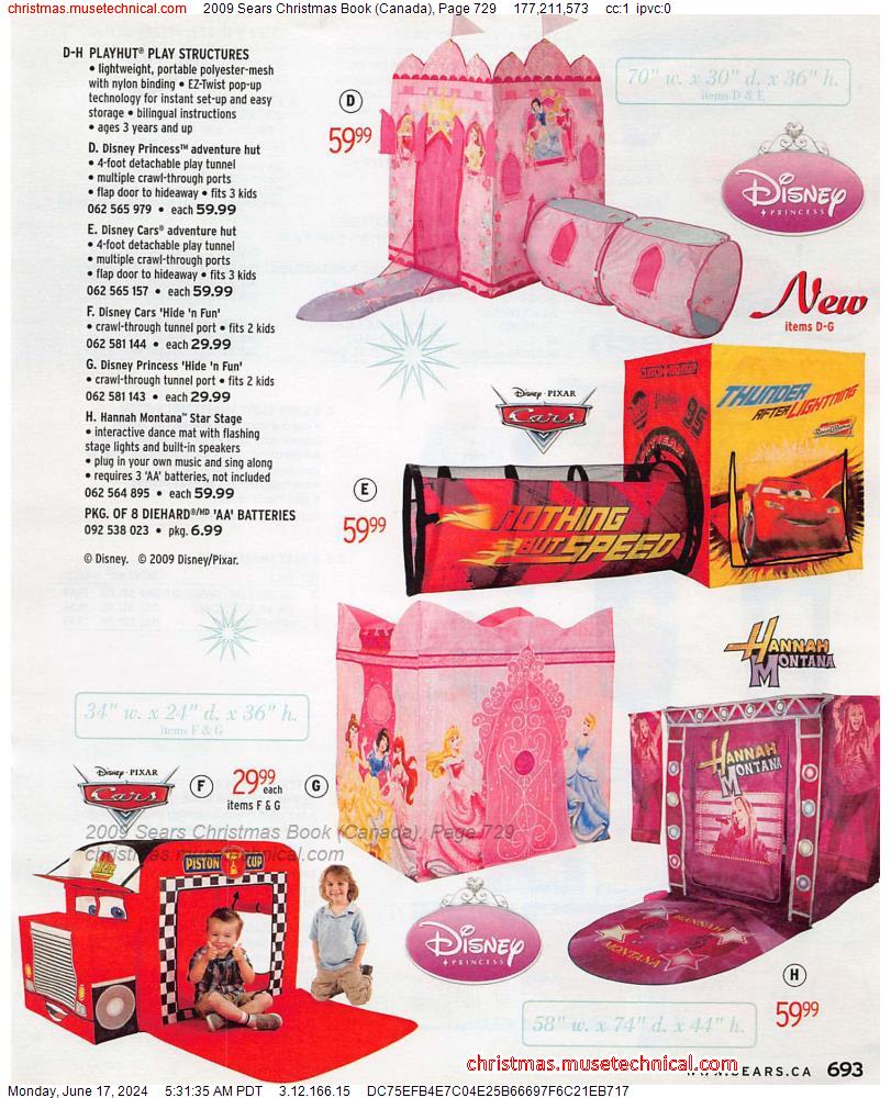2009 Sears Christmas Book (Canada), Page 729