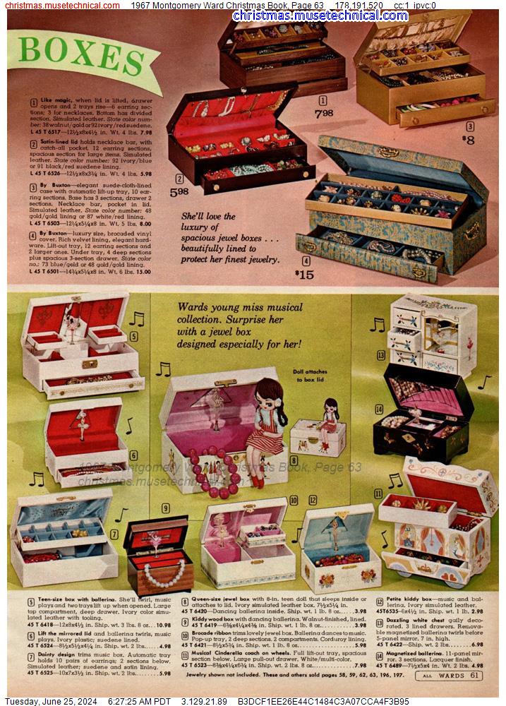 1967 Montgomery Ward Christmas Book, Page 63