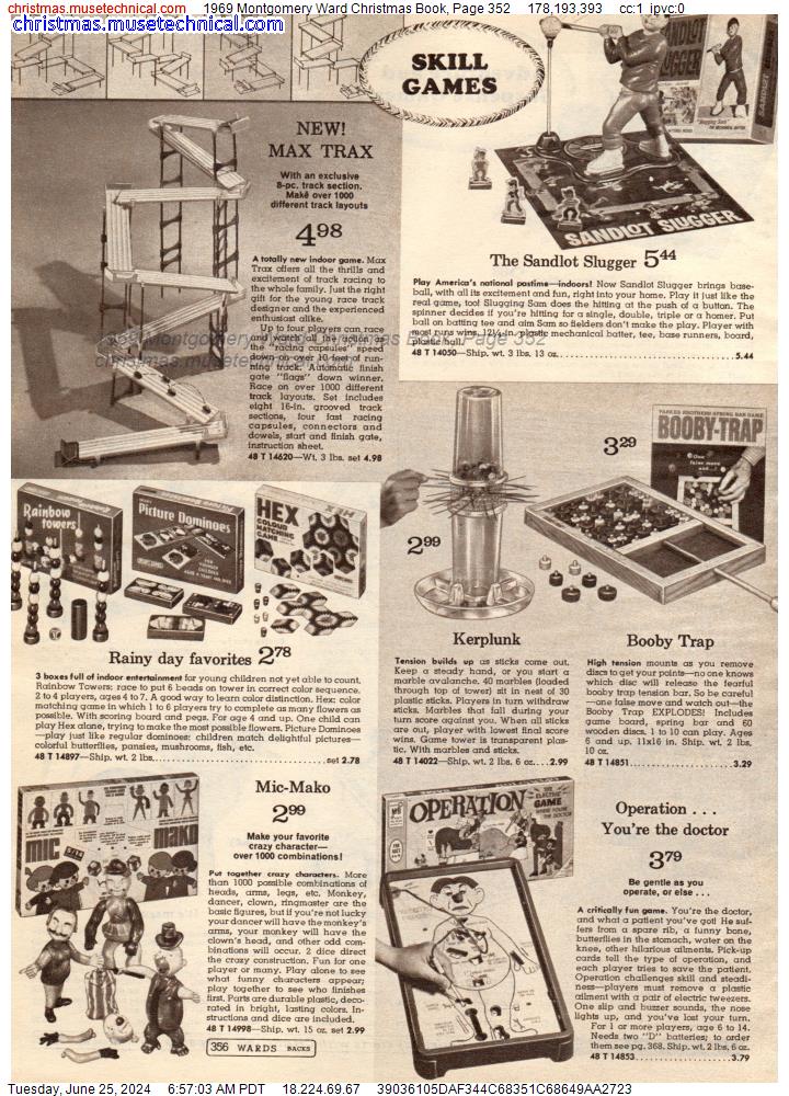 1969 Montgomery Ward Christmas Book, Page 352